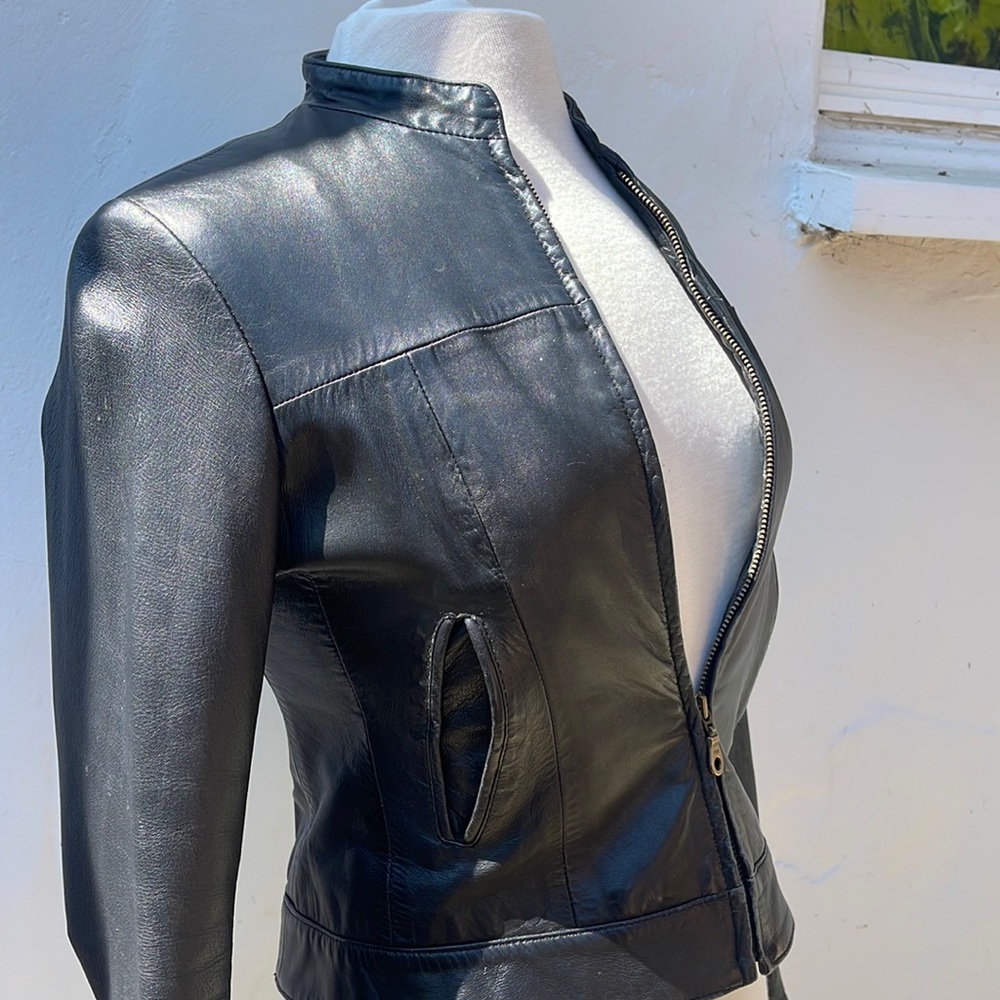 Classic leather jacket